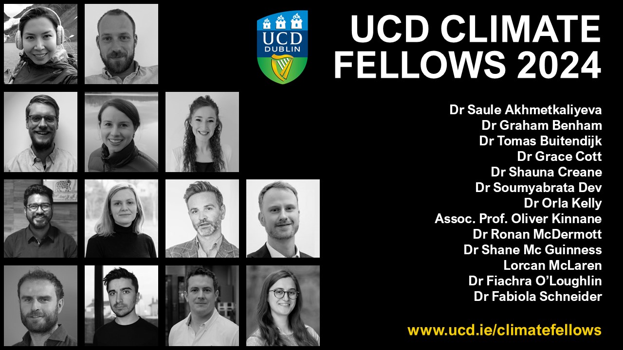 UCD Climate Fellows 2024 illustrative poster